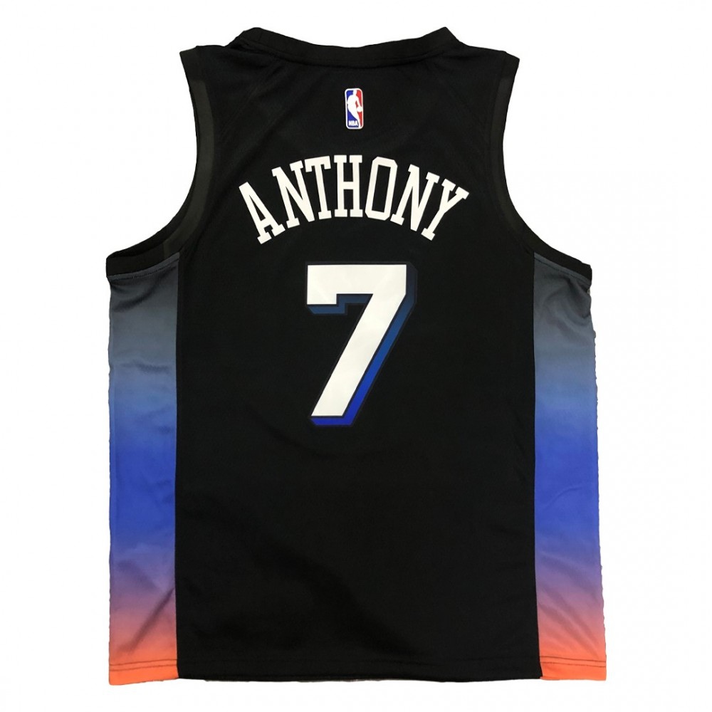 Men's New York Knicks Carmelo Anthony #7 Black 2020/21 Swingman Jersey - City Edition-Pro Kit Vault | Brand New 26/27 Sports Jerseys